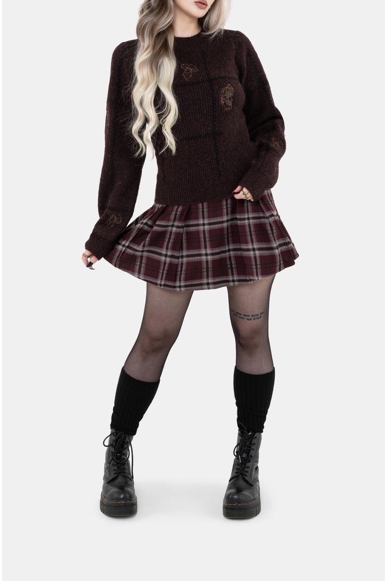 Hexborn Baba Yaga Knit Sweater, Alternate, color, Brown