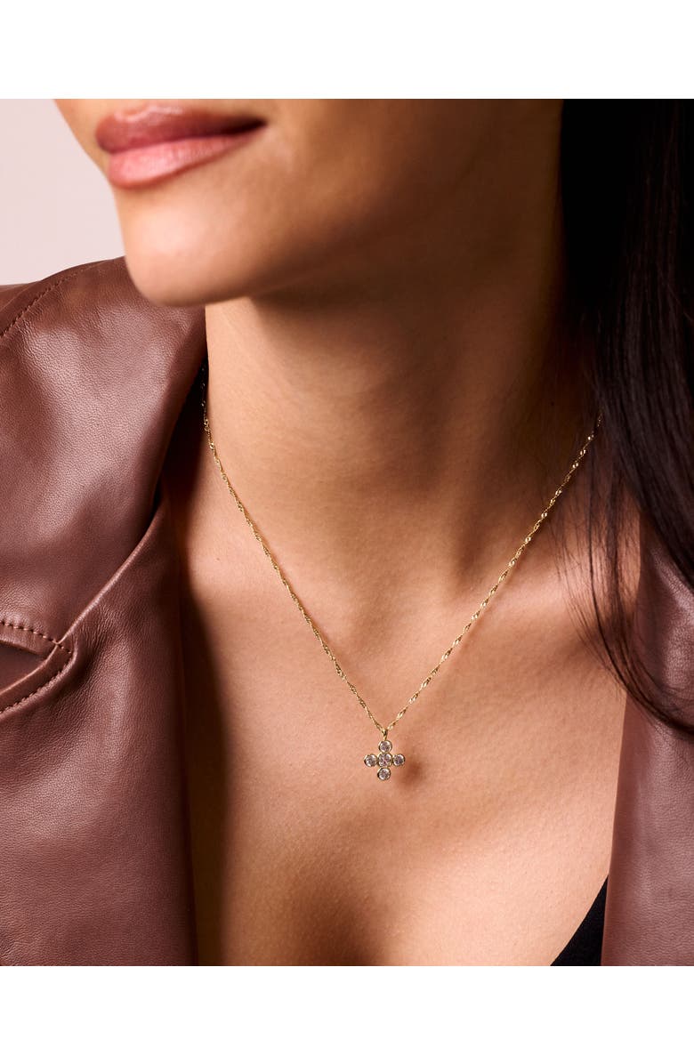 Electric Picks Kylie Clover Pendant Necklace, Alternate, color, 