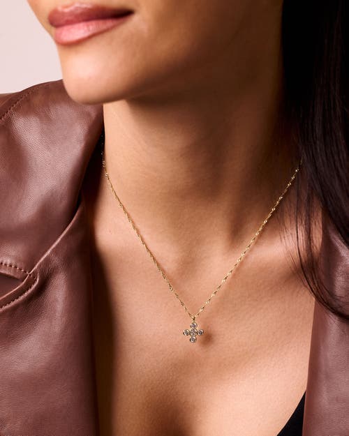 Electric Picks Kylie Clover Pendant Necklace In Burgundy