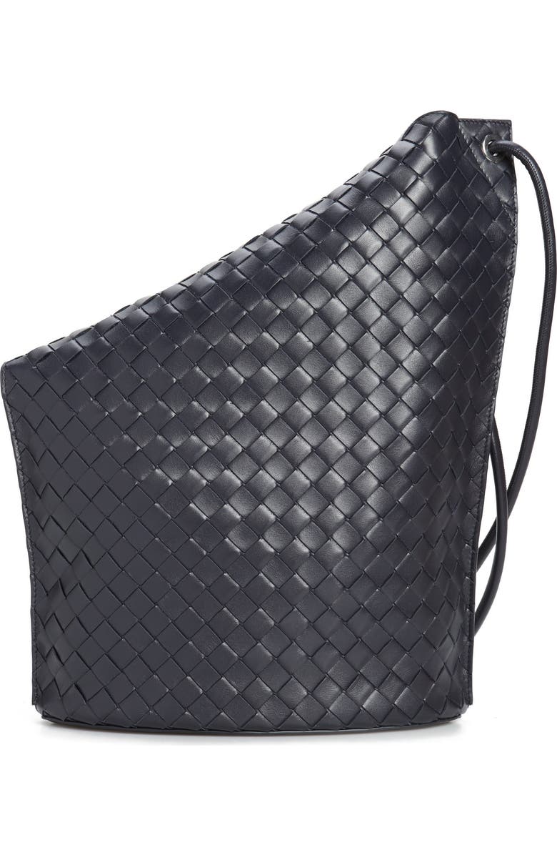 Bottega Veneta Medium Knot Hook Intrecciato Bucket Bag, Alternate, color,