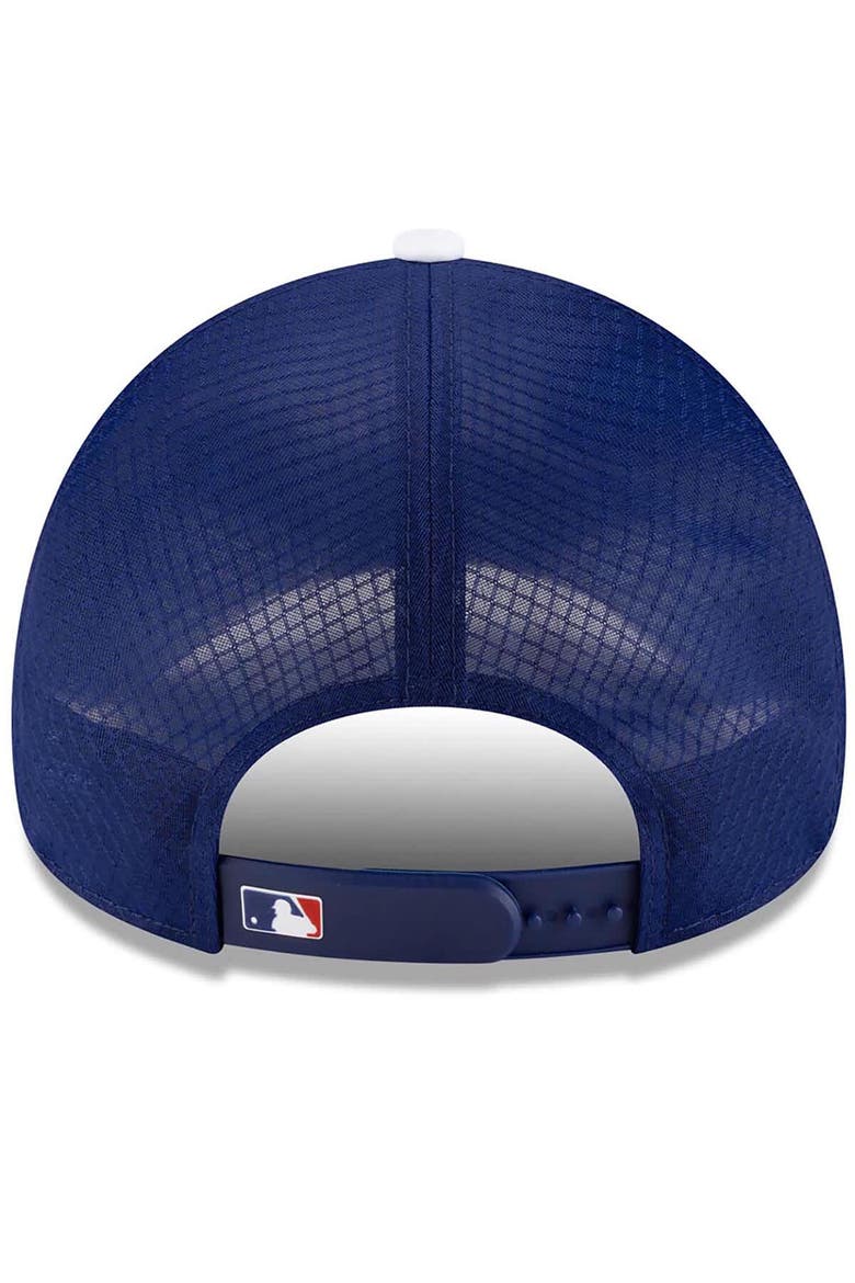 Men's New Era Royal Los Angeles Dodgers 2026 Batting Practice Apex 9FORTY Adjustable Trucker Hat, Alternate, color, Royal
