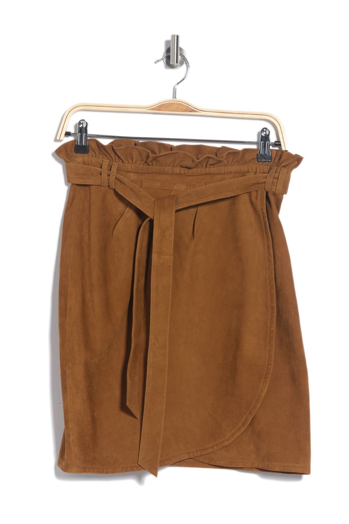 ba&sh Sun Suede Cross Front Skirt (Women) | Nordstromrack