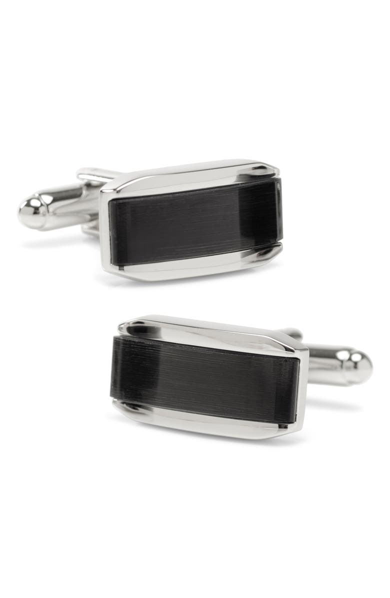 Cufflinks, Inc. Cat's Eye Cuff Links, Main, color, Dark Gray Cats Eye