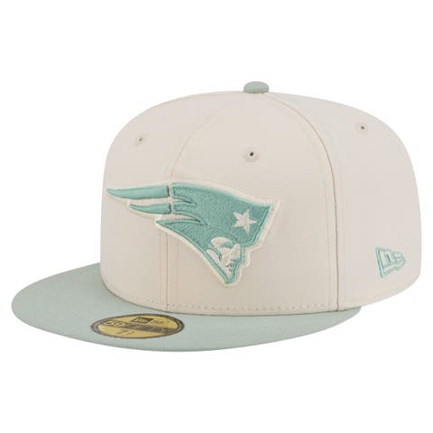 Men's New Era Cream/Light Green New England Patriots Color Pack 59FIFTY Fitted Hat