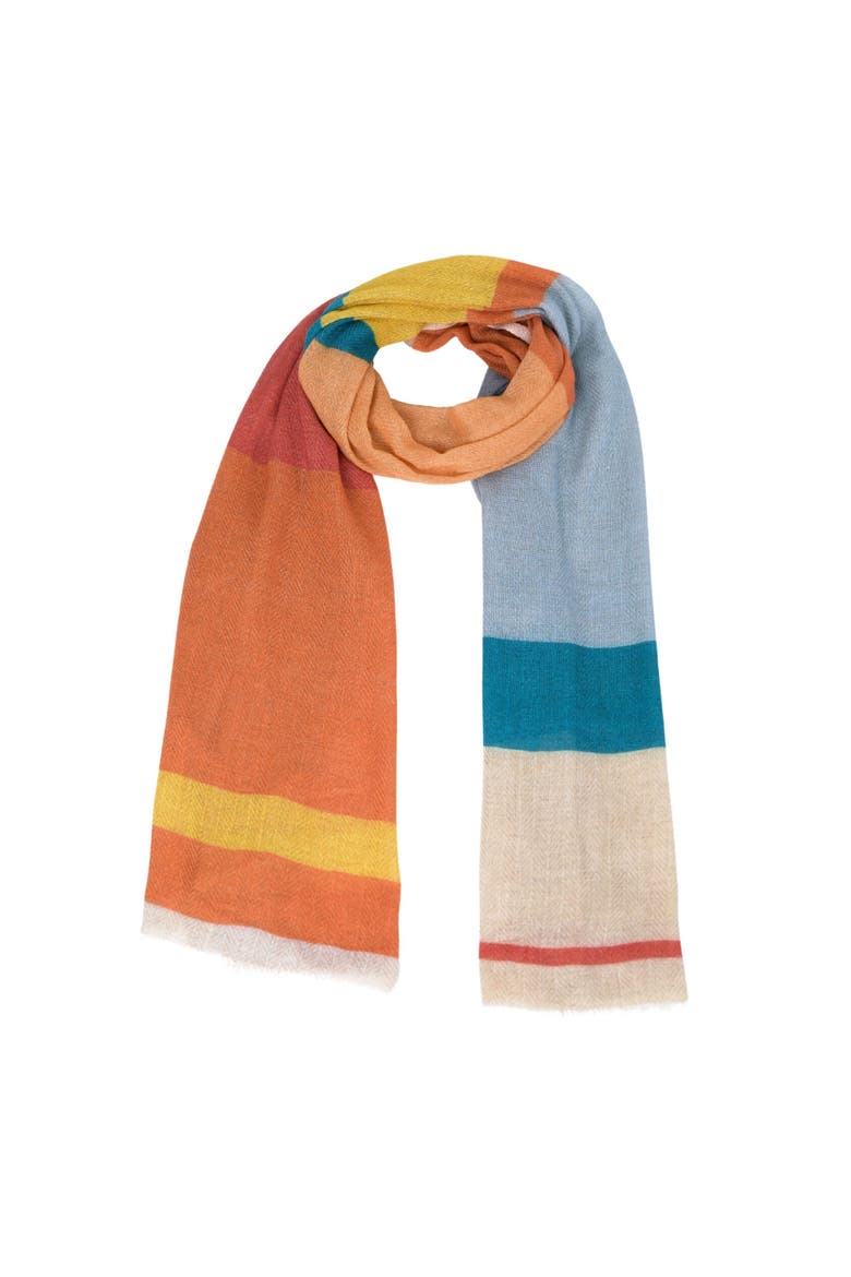 Boundless Colorblock Scarf, Main, color, Orange