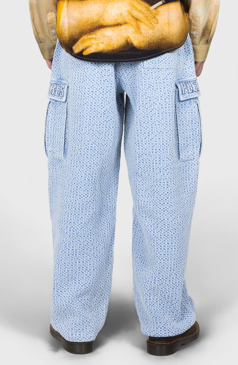 PLEASURES Cotton Knit Cargo Pants, Alternate, color, Indigo