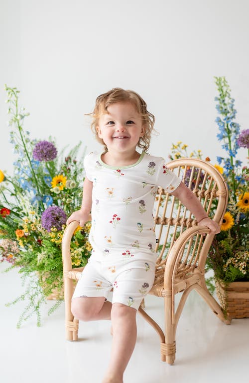 Kyte Baby Kids' Fitted Two-piece Pajamas In White