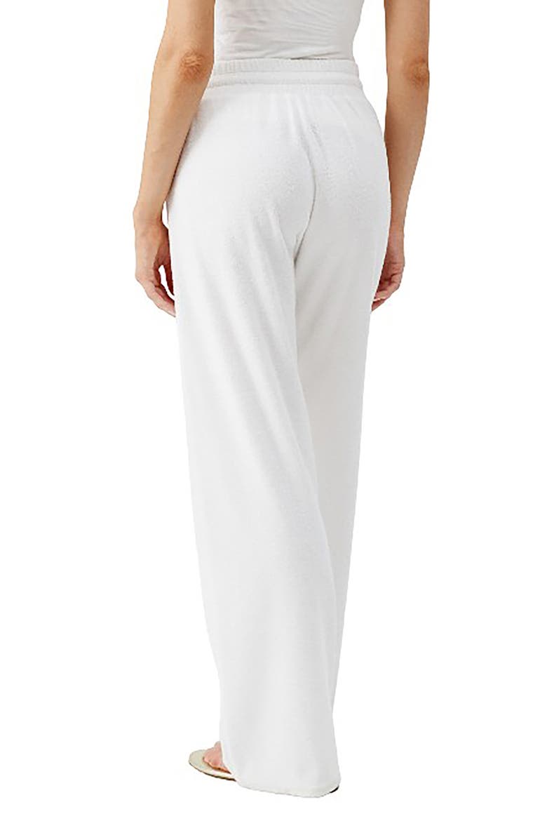 Betty Cotton Blend Terry Cover-Up Pants, Alternate, color, WHITE