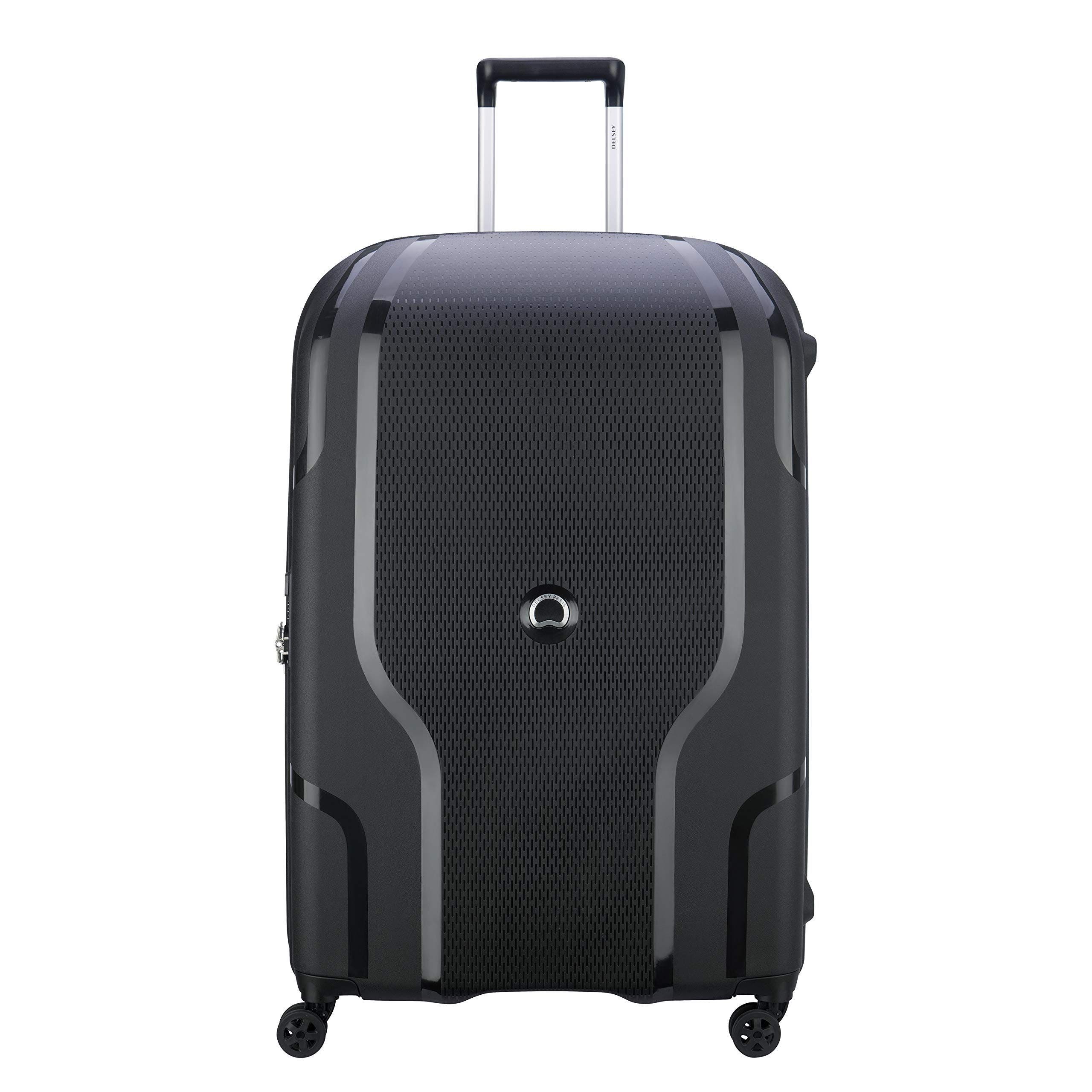 Delsey Paris Clavel Hardside Large Expandable Luggage with Spinner Wheels, Main, color, Black