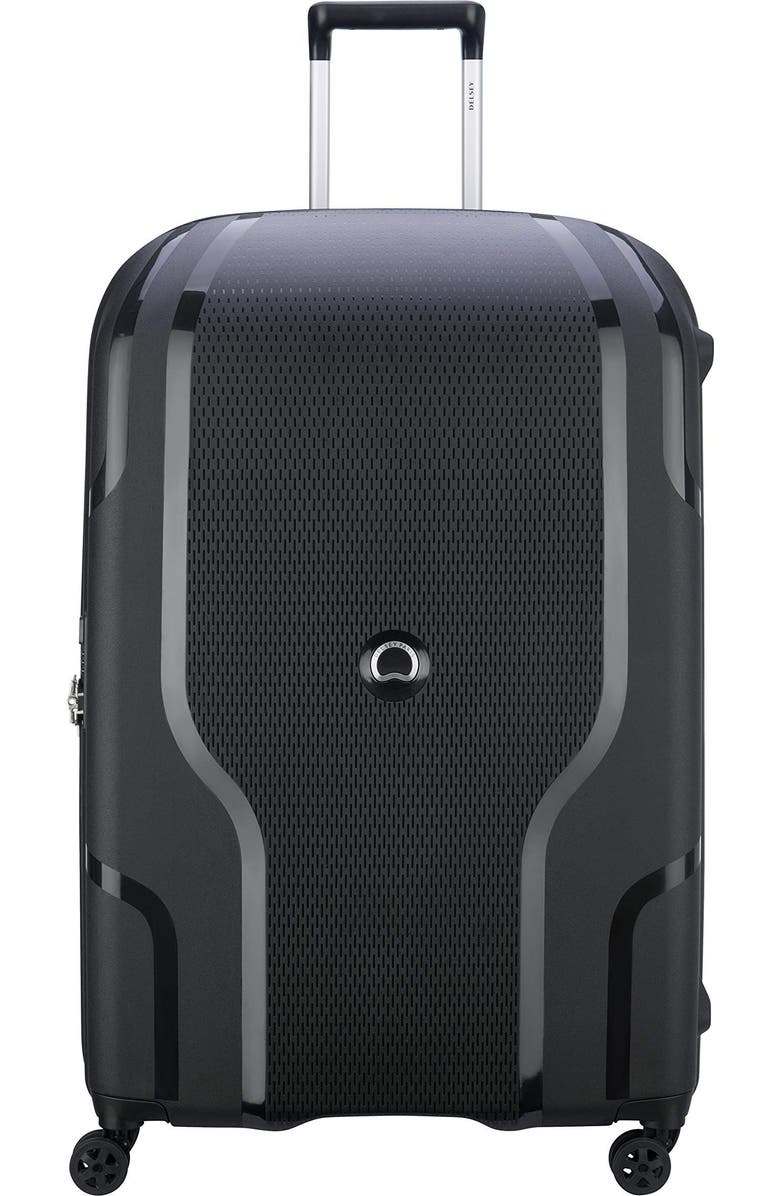 Delsey Paris Clavel Hardside Large Expandable Luggage with Spinner Wheels, Main, color, Black