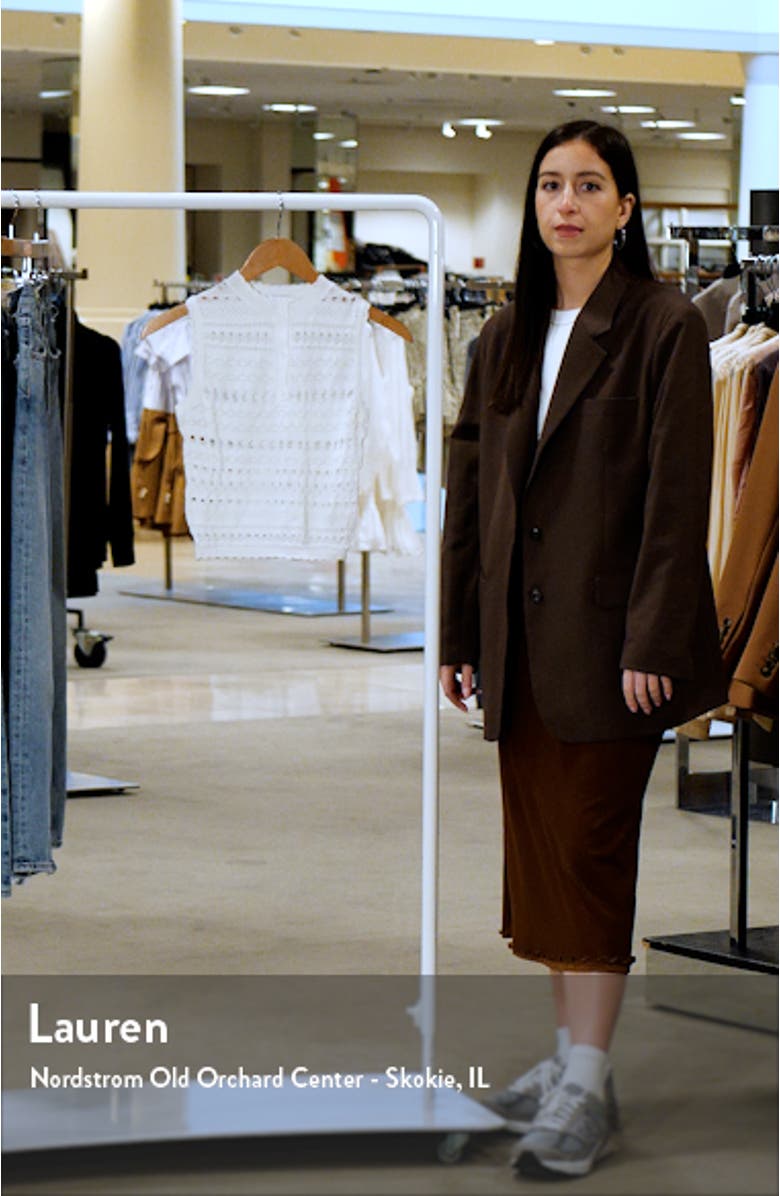 Open Stitch Sleeveless Henley Sweater Vest, sales video thumbnail