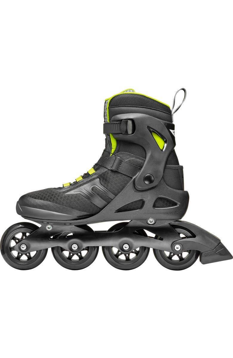 Rollerblade Macroblade 84 BOA Mens Inline Skates, Alternate, color, Black/Lime