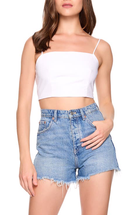 Lace Back Poplin Camisole