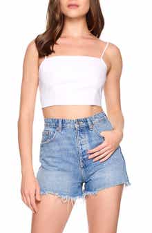 Susana Monaco Lace Back Poplin Camisole