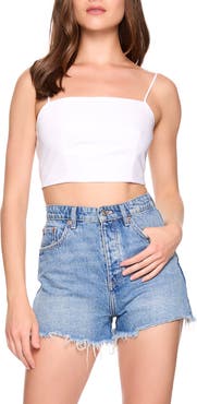 Susana Monaco Lace Back Poplin Camisole