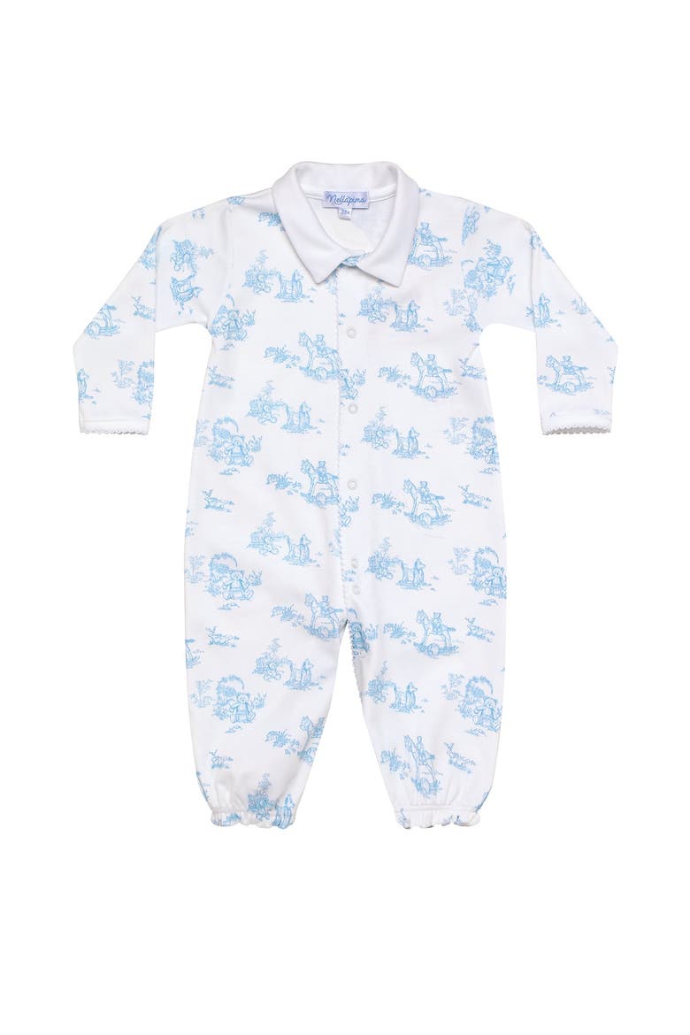 Blue Toile Baby Converter Gown - Baby, Main, color, Blue