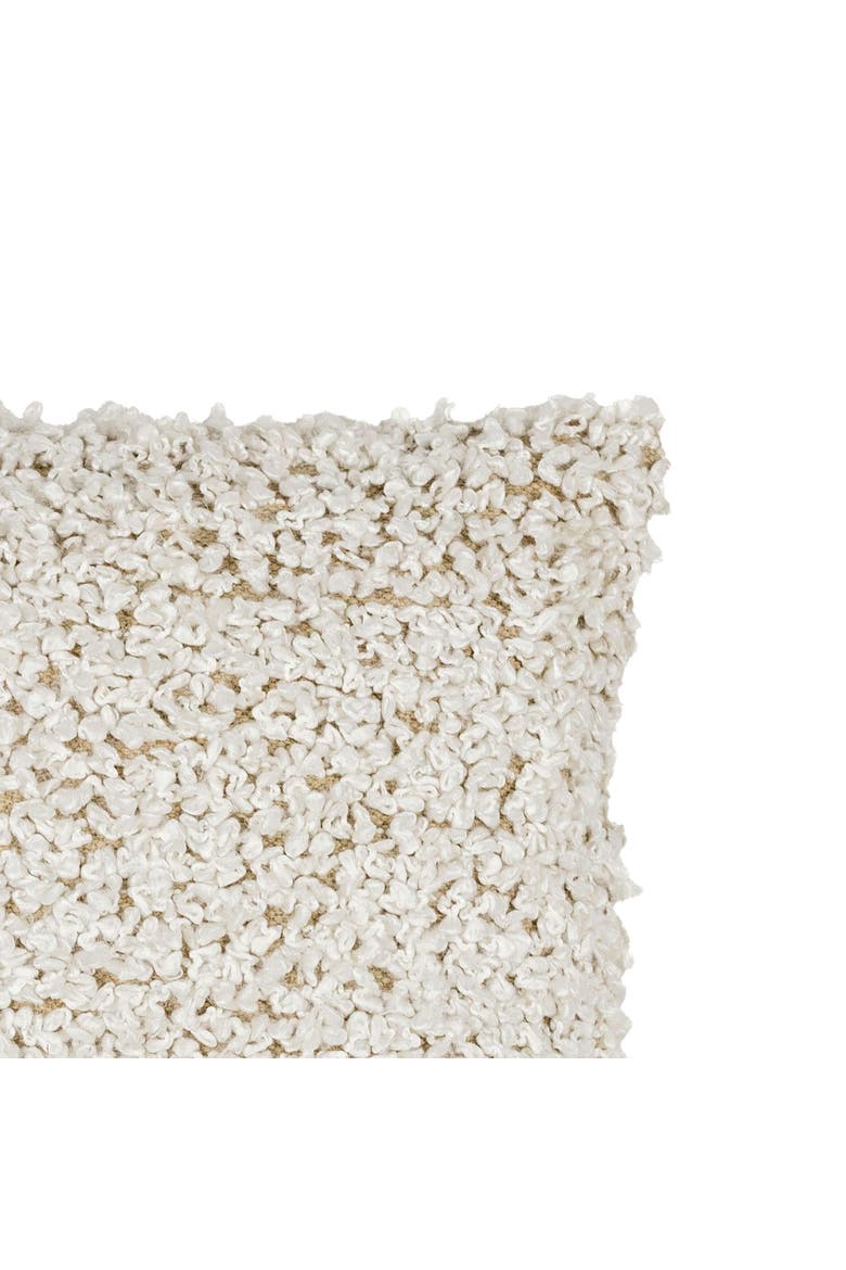 Alastair Boucle Accent Throw Pillow, Alternate, color, White