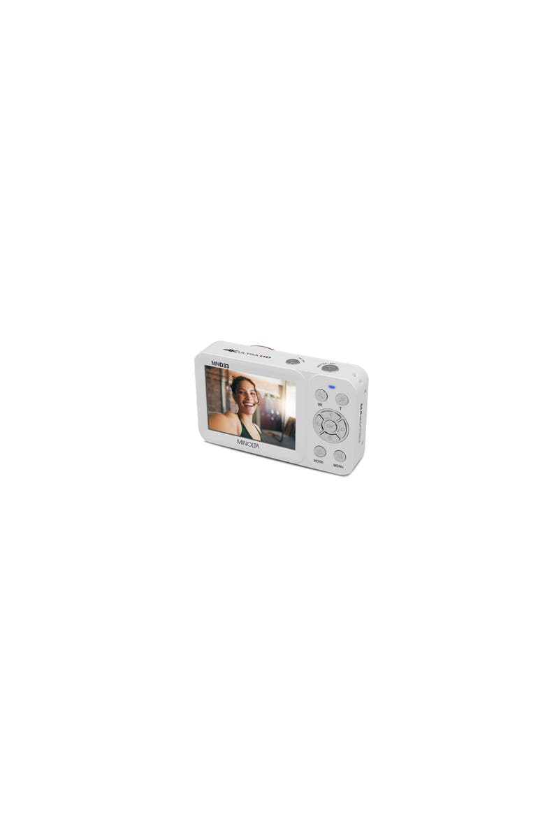 4K Ultra HD Dual Screen Digital Camera, Alternate, color, White