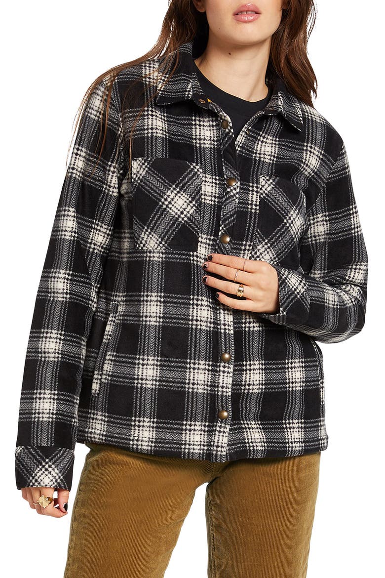 Plaid Dreams Shirt Jacket, Main, color, SAND