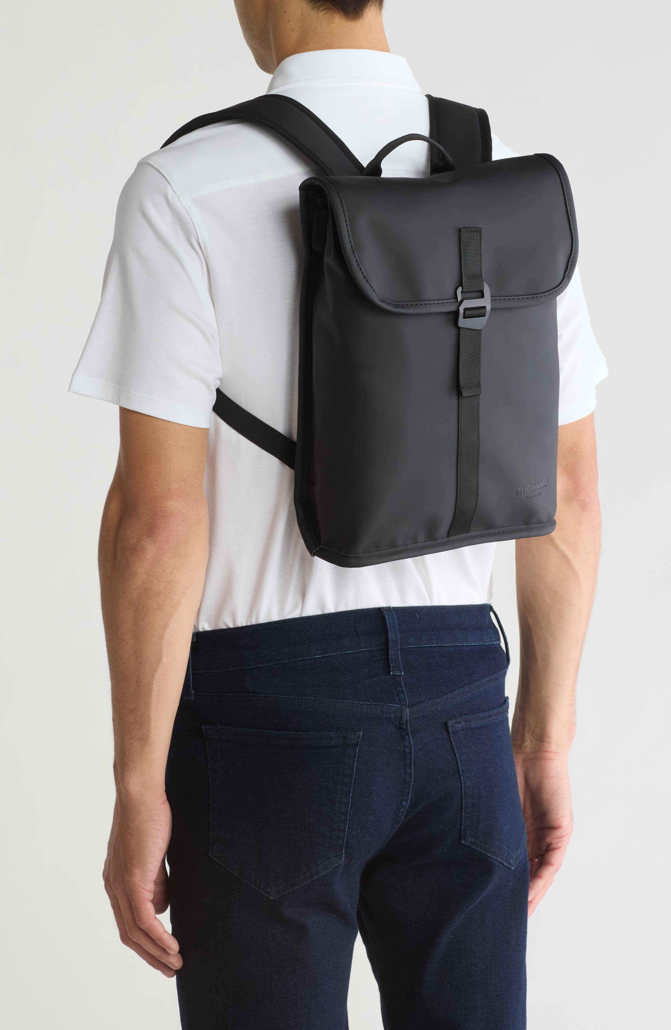 Duchamp Rubberized Slim Laptop Backpack, Alternate, color, 