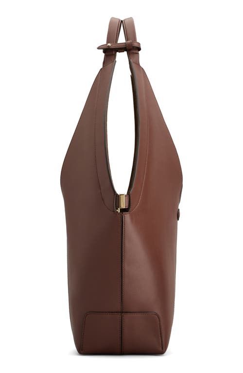 Tod's Small Sacca Leather Bucket Bag In Mogano