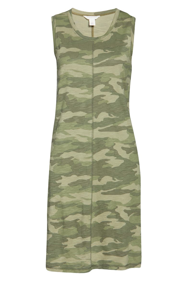 Muscle Tank Dress, Alternate, color, GREEN SPRING CAMO