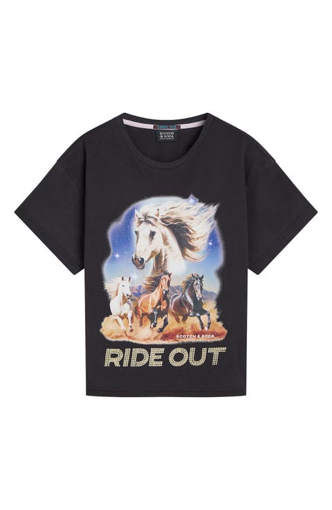 Kids' Horse Organic Cotton Graphic T-Shirt (Big Kid)