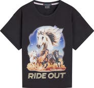 Scotch & Soda Kids' Horse Organic Cotton Graphic T-Shirt