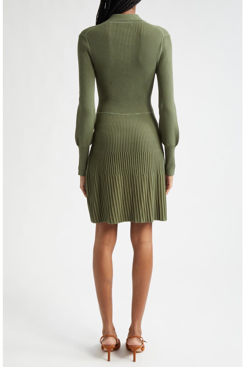 Lauper Variegated Rib Long Sleeve Sweater Dress, Alternate, color, STONE ARMY