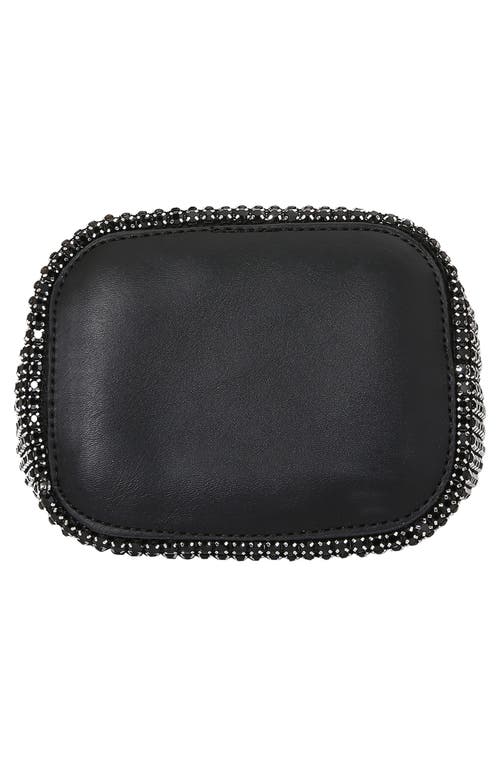 Berness Rhinestone Bucket Bag In Black