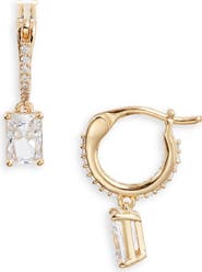 Nadri Emerald Isle Cubic Zirconia Hoop Earrings