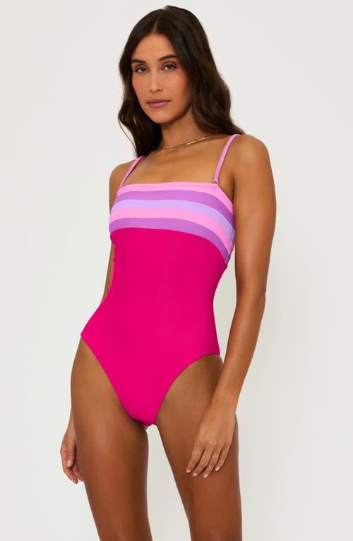 BEACH RIOT BEACH RIOT JESSA STRIPE ONE-PIECE SWIMSUIT