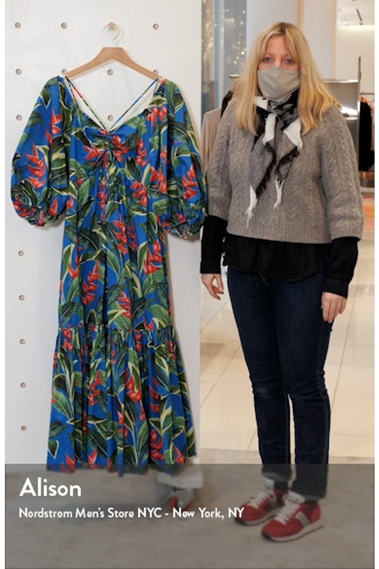 Dream Garden Floral Cotton Midi Dress video