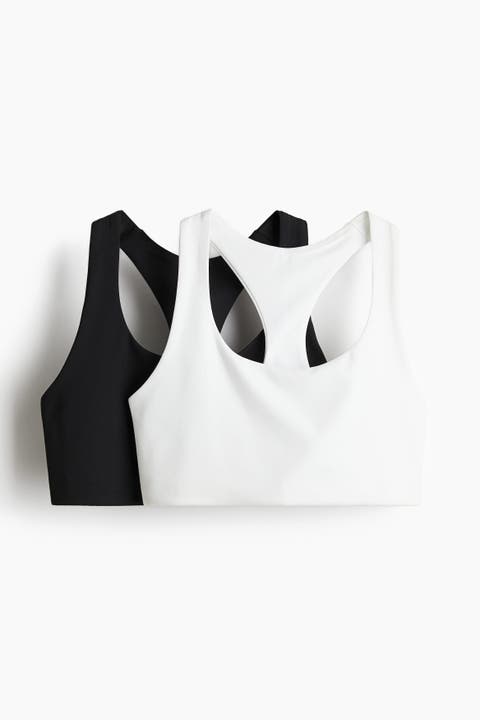 2-pack medium support sports bras