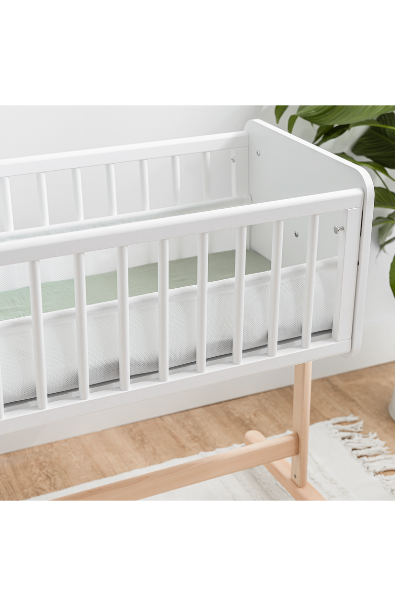 Comfy Cubs Wooden Bedside Bassinet Sleeper, Alternate, color, Light Wood