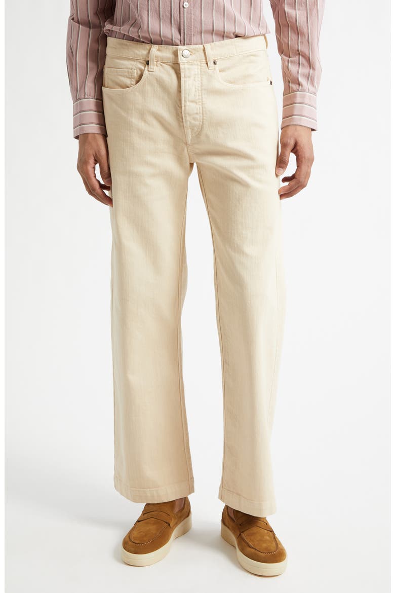 Oceano Distressed Regular Fit Jeans, Main, color, CHAMPAGNE
