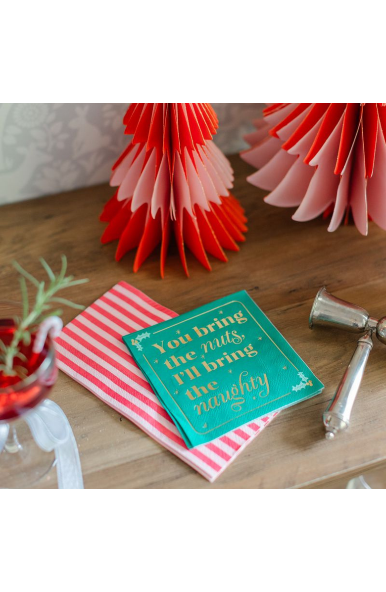 Jollity & Co. You Bring The Nuts Cocktail Napkins, Alternate, color, Assorted Pre-Pack
