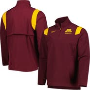 Nike Men's Nike Maroon Minnesota Golden Gophers 2022 Coaches Sideline Quarter-Zip Top
