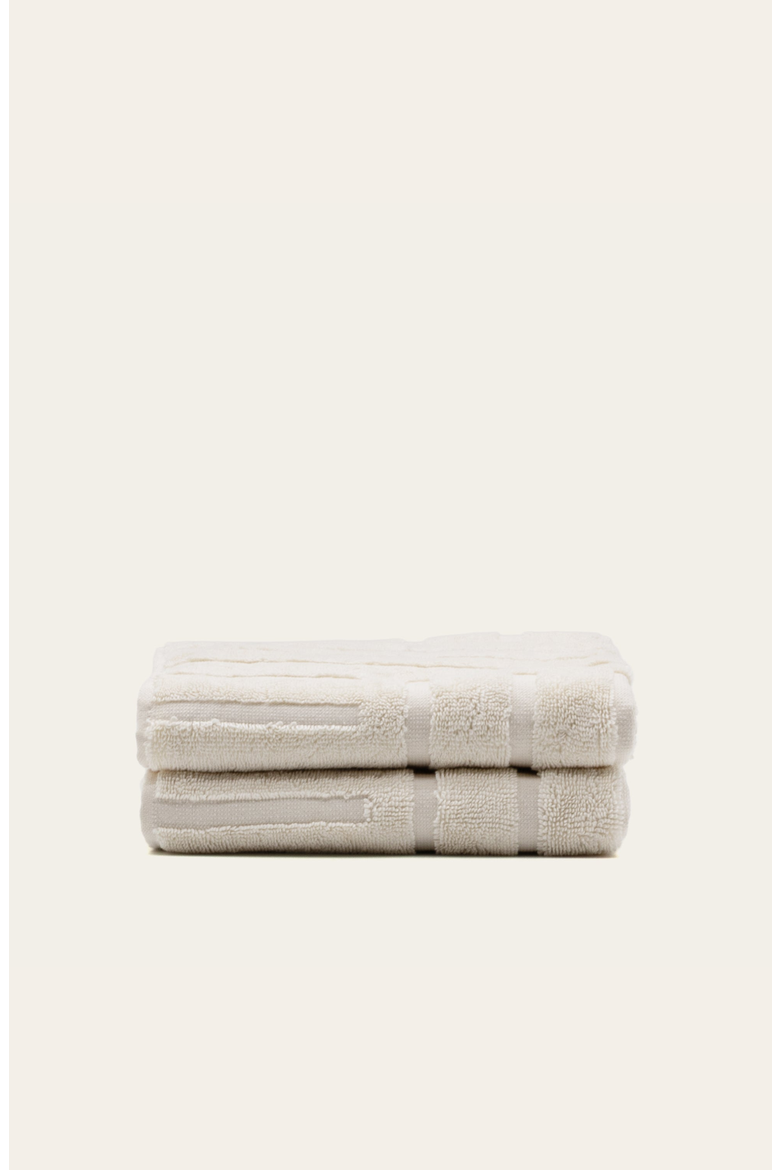 Capri 2-Piece Hand Towel Set, Main, color, Ecru