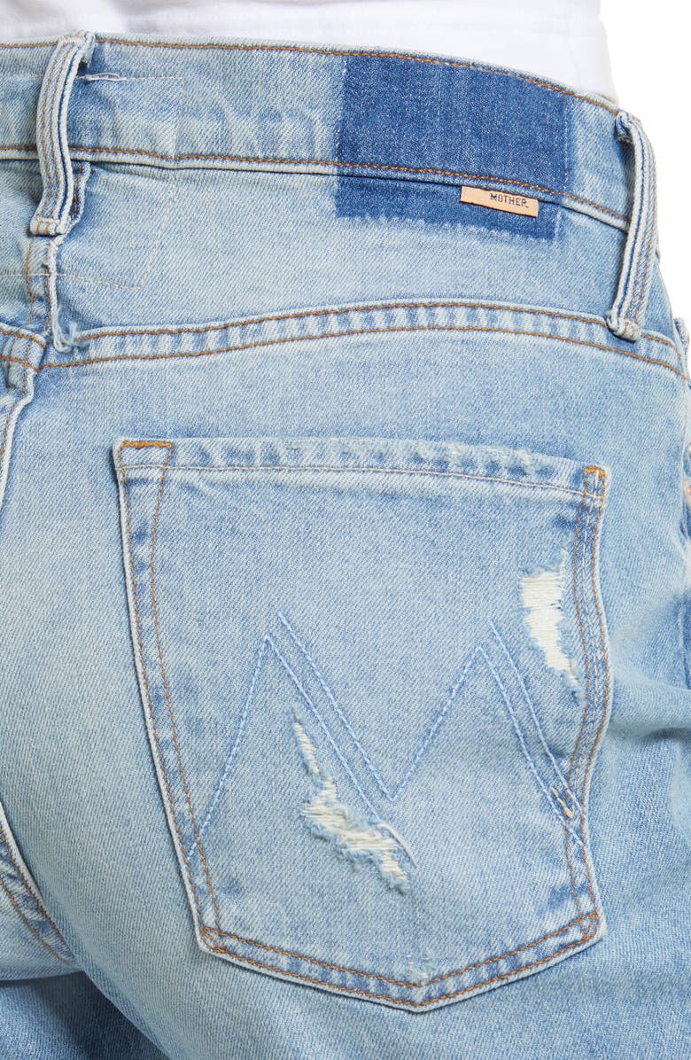MOTHER The Ditcher Crop Straight Leg Jeans, Alternate, color, 