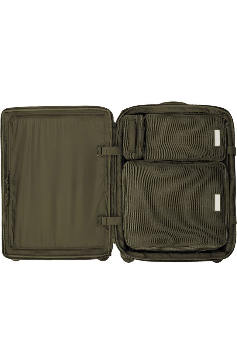 Dagne Dover Sydney Checked Rolling Luggage, Alternate, color, Dark Moss