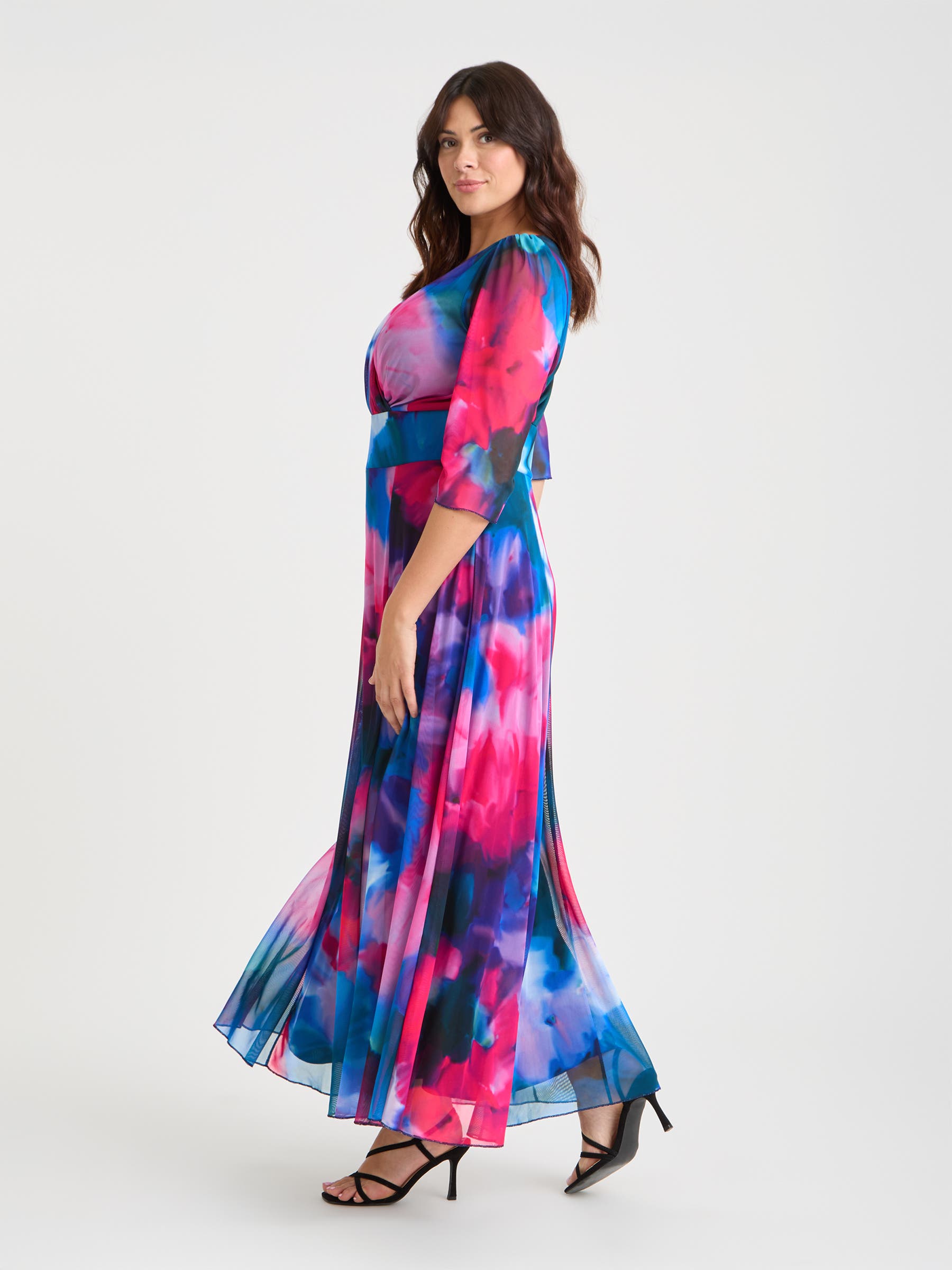 Scarlett & Jo Verity Abstract Print Maxi Gown (Women) | Nordstrom