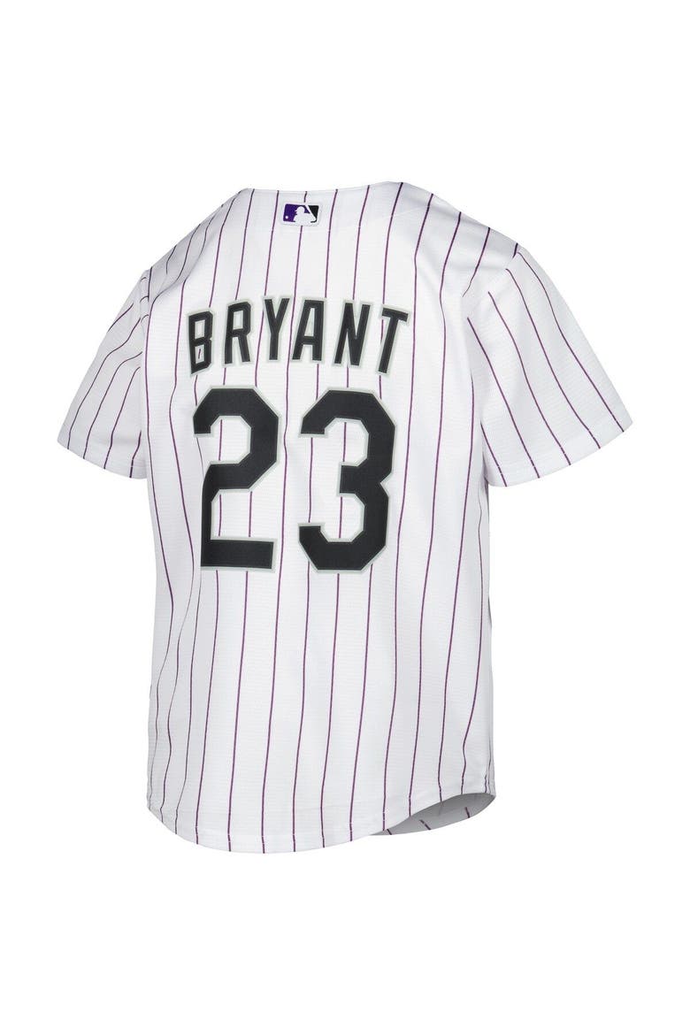 Youth Nike Kris Bryant White Colorado Rockies Alternate Replica Player Jersey, Alternate, color, White