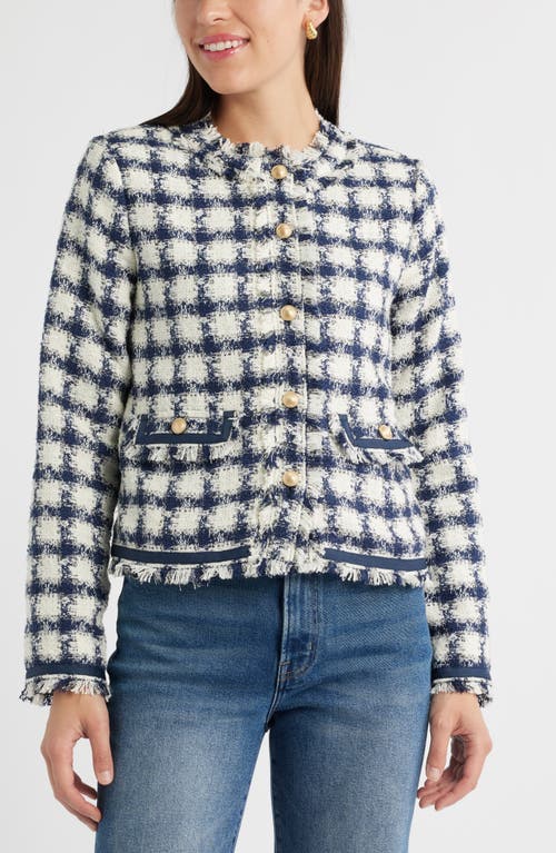 Caslonr Caslon(r) Check Tweed Jacket In Blue