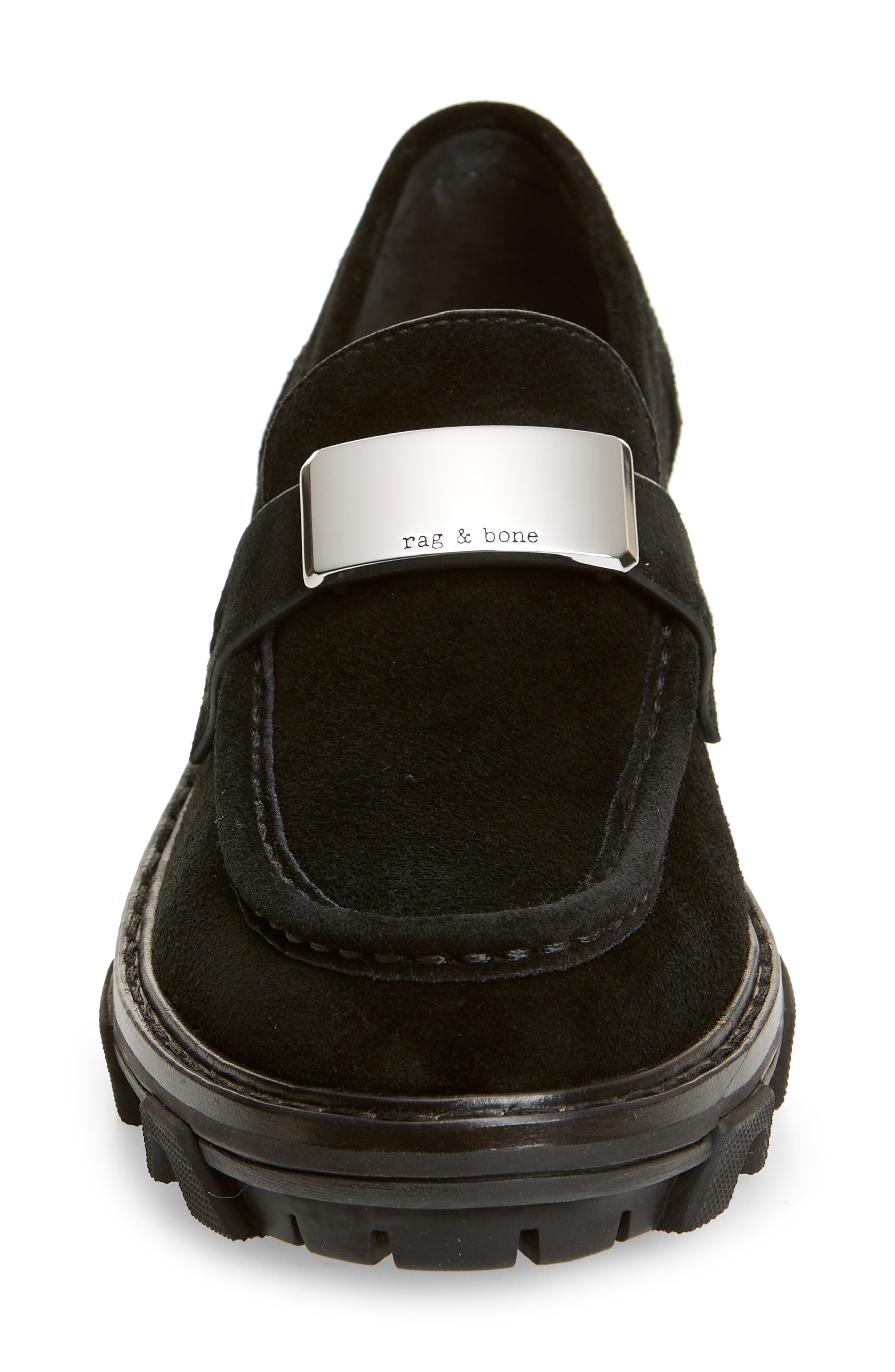 Shiloh 2.0 Lug Loafer, Alternate, color, BLACK SUEDE
