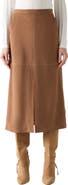 LK Bennett Lancy Faux Suede Midi Skirt