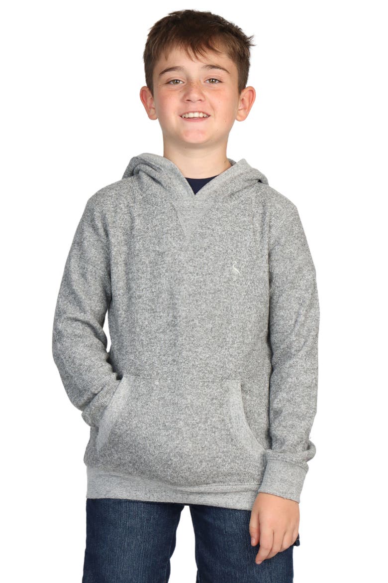 Kids' Heathered Hoodie, Main, color, GREY HEATHER