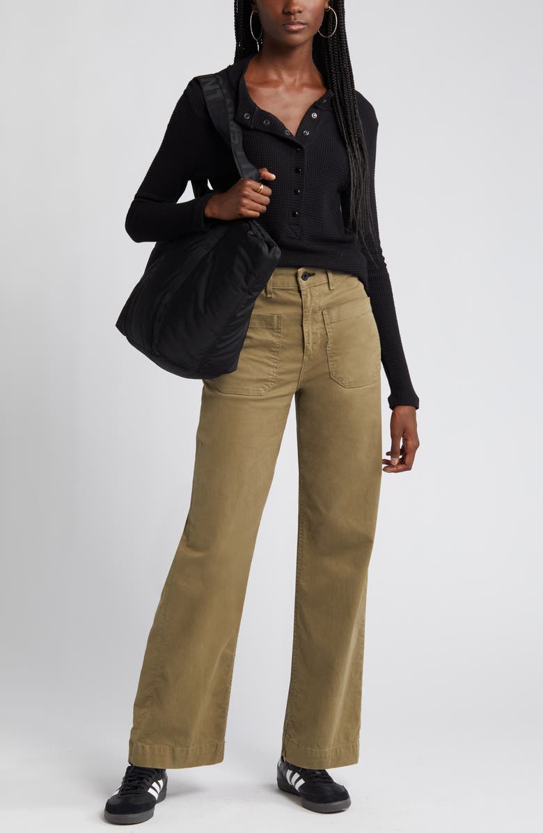 ASKK NY Waffle Knit Cotton Henley, Main, color, 