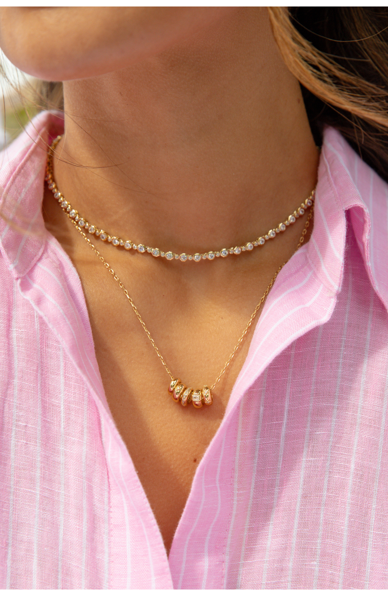 Electric Picks Oak Necklace Set of 2, Alternate, color,