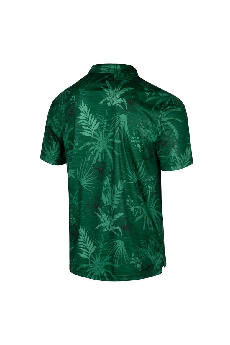 Men's Colosseum Green Michigan State Spartans Palms Team Polo, Alternate, color, Green
